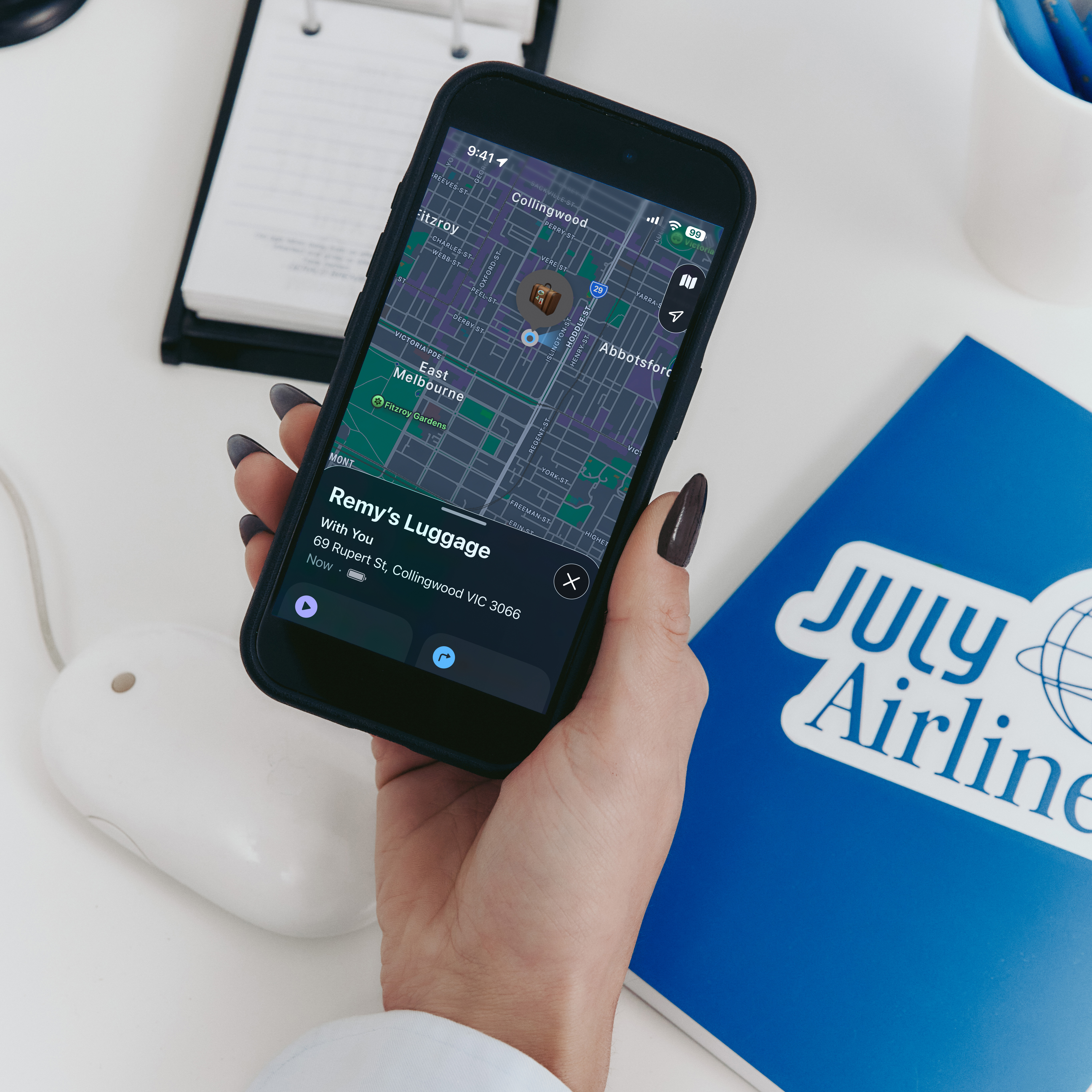 Track your luggage with CaseSafe